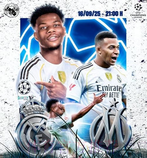 欧冠-十人皇马2-1马赛 姆巴佩双响卡瓦哈尔染红